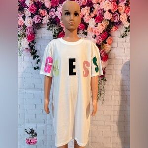 Kids Guess White top with Colorful Logo✨🎀